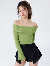 Solid Off Shoulder Crop Top
